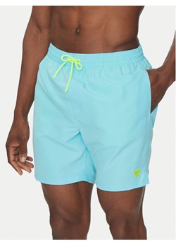 Guess Szorty kąpielowe F4GT03 WG282 Błękitny Regular Fit ze sklepu MODIVO w kategorii Kąpielówki - zdjęcie 182599526
