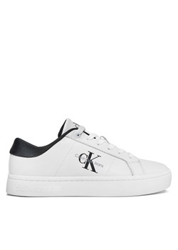 Calvin Klein Jeans Sneakersy Classic Cupsole Lowlaceup Lth Wn YW0YW01444 Biały ze sklepu MODIVO w kategorii Trampki damskie - zdjęcie 182599667