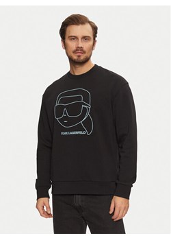 KARL LAGERFELD Bluza 705176 551900 Czarny Regular Fit ze sklepu MODIVO w kategorii Bluzy męskie - zdjęcie 182599668