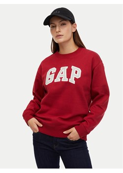 Gap Bluza 554936-22 Czerwony Regular Fit ze sklepu MODIVO w kategorii Bluzy damskie - zdjęcie 182599676