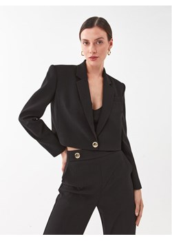 Pinko Marynarka Spencer 101692 A14I Czarny Regular Fit ze sklepu MODIVO w kategorii Marynarki damskie - zdjęcie 182599706