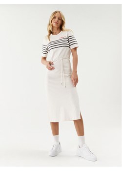 Tommy Hilfiger Sukienka codzienna WW0WW37850 Écru Regular Fit ze sklepu MODIVO w kategorii Sukienki - zdjęcie 182599755