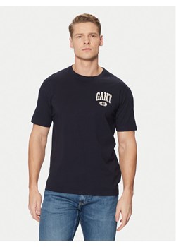 Gant T-Shirt 2003292 Granatowy Regular Fit ze sklepu MODIVO w kategorii T-shirty męskie - zdjęcie 182599797