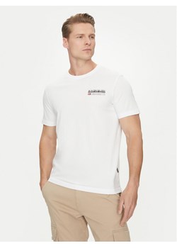 Napapijri T-Shirt Kasba NP0A4HQQ Biały Regular Fit ze sklepu MODIVO w kategorii T-shirty męskie - zdjęcie 182599876