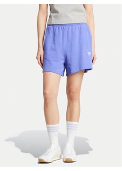 adidas Szorty sportowe Essentials French Terry IW5708 Niebieski Loose Fit ze sklepu MODIVO w kategorii Szorty - zdjęcie 182599899
