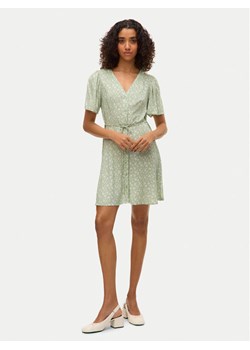 Vero Moda Sukienka letnia Alba 10292845 Zielony Regular Fit ze sklepu MODIVO w kategorii Sukienki - zdjęcie 182600107