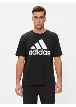 adidas T-Shirt Essentials Single Jersey Big Logo T-Shirt IC9347 Czarny Regular Fit ze sklepu MODIVO w kategorii T-shirty męskie - zdjęcie 182600115