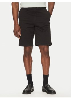 Calvin Klein Szorty materiałowe Modern Twill Reg. Straight Short K10K114068 Czarny Regular Fit ze sklepu MODIVO w kategorii Spodenki męskie - zdjęcie 182600278