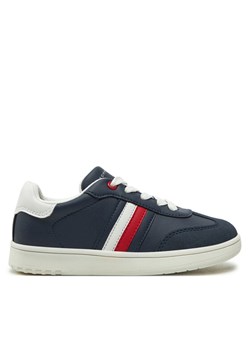 Tommy Hilfiger Sneakersy Stripe Low Cut Lace-Up Sneaker T3X9-33851-1269 M Granatowy ze sklepu MODIVO w kategorii Buty sportowe dziecięce - zdjęcie 182600398