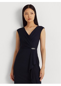 Lauren Ralph Lauren Sukienka koktajlowa 253906356001 Granatowy Regular Fit ze sklepu MODIVO w kategorii Sukienki - zdjęcie 182600405