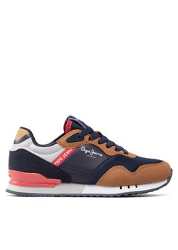Pepe Jeans Sneakersy London One Basic B PBS30540 Granatowy ze sklepu MODIVO w kategorii Buty sportowe dziecięce - zdjęcie 182600457
