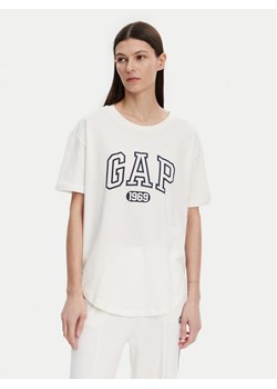 Gap T-Shirt 407990-04 Biały Regular Fit ze sklepu MODIVO w kategorii Bluzki damskie - zdjęcie 182600586