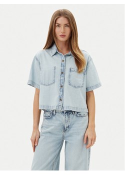 Guess Koszula W5GH0F D5M83 Niebieski Regular Fit ze sklepu MODIVO w kategorii Koszule damskie - zdjęcie 182600619