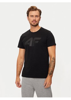 4F T-Shirt 4FWMM00TTSHM1844 Czarny Regular Fit ze sklepu MODIVO w kategorii T-shirty męskie - zdjęcie 182600659