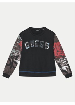 Guess Bluza L5RQ01 KA6R4 Czarny Regular Fit ze sklepu MODIVO w kategorii Bluzy chłopięce - zdjęcie 182600726