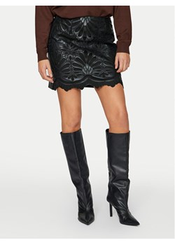 Vila Spódnica z imitacji skóry Paz 14102686 Czarny Slim Fit ze sklepu MODIVO w kategorii Spódnice - zdjęcie 182600817