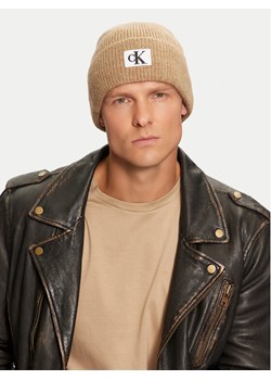 Calvin Klein Czapka K50K512451 Beżowy ze sklepu MODIVO w kategorii Czapki zimowe męskie - zdjęcie 182600858