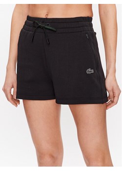 Lacoste Szorty sportowe GF5378 Czarny Regular Fit ze sklepu MODIVO w kategorii Szorty - zdjęcie 182601005