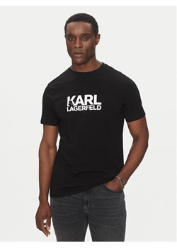 KARL LAGERFELD T-Shirt 755087 552235 Czarny Regular Fit ze sklepu MODIVO w kategorii T-shirty męskie - zdjęcie 182601189