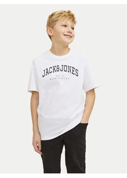 Jack&Jones Junior T-Shirt Caleb 12258924 Biały Relaxed Fit ze sklepu MODIVO w kategorii T-shirty chłopięce - zdjęcie 182601275
