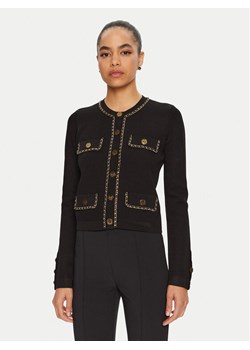 Elisabetta Franchi Kardigan MK63B46E2 110 Czarny Slim Fit ze sklepu MODIVO w kategorii Swetry damskie - zdjęcie 182601295
