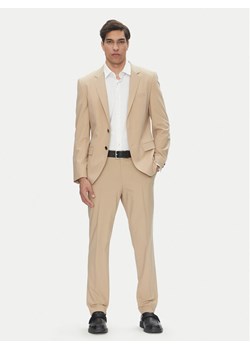 HUGO Garnitur Henry/Getlin232X 50530116 Beżowy Slim Fit ze sklepu MODIVO w kategorii Garnitury męskie - zdjęcie 182601398