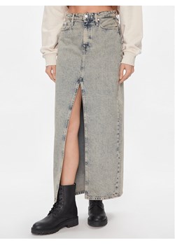 Calvin Klein Jeans Spódnica jeansowa Front Split Maxi Denim Skirt J20J222869 Niebieski Slim Fit ze sklepu MODIVO w kategorii Spódnice - zdjęcie 182601577