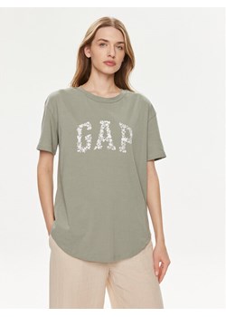 Gap T-Shirt 875093-00 Zielony Relaxed Fit ze sklepu MODIVO w kategorii Bluzki damskie - zdjęcie 182601628