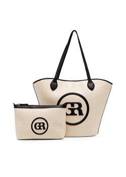 Gino Rossi Torebka TYLO-V Écru ze sklepu MODIVO w kategorii Torby Shopper bag - zdjęcie 182601638