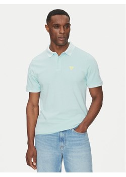 Guess Polo F5GP00 K9WF1 Niebieski Regular Fit ze sklepu MODIVO w kategorii T-shirty męskie - zdjęcie 182601639