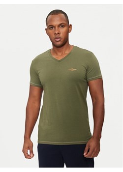 Aeronautica Militare T-Shirt AM1UTI004 Zielony Slim Fit ze sklepu MODIVO w kategorii T-shirty męskie - zdjęcie 182601668