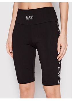 EA7 Emporio Armani Kolarki 3LTS61 TJ01Z 1200 Czarny Slim Fit ze sklepu MODIVO w kategorii Szorty - zdjęcie 182601749