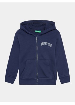 United Colors Of Benetton Bluza 3J68G5023 Granatowy Regular Fit ze sklepu MODIVO w kategorii Bluzy chłopięce - zdjęcie 182601848