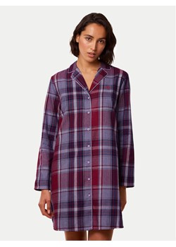Triumph Koszula nocna Boyfriend NDW X Checks 10216520 Bordowy ze sklepu MODIVO w kategorii Koszule nocne - zdjęcie 182601939