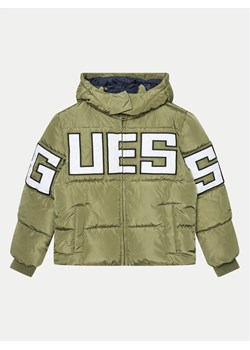 Guess Kurtka puchowa L4BL04 WB240 Zielony Regular Fit ze sklepu MODIVO w kategorii Kurtki chłopięce - zdjęcie 182602026