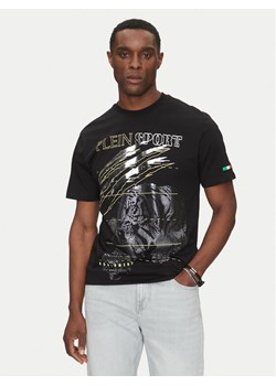Plein Sport T-Shirt SAEC MTK8006 STE001N Czarny Regular Fit ze sklepu MODIVO w kategorii T-shirty męskie - zdjęcie 182602148