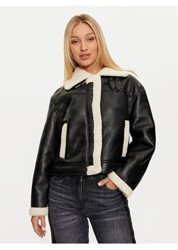 Pieces Kurtka z imitacji skóry Janelle 17141595 Czarny Regular Fit ze sklepu MODIVO w kategorii Kurtki damskie - zdjęcie 182602227