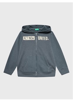 United Colors Of Benetton Bluza 3JLXC501E Szary Regular Fit ze sklepu MODIVO w kategorii Bluzy chłopięce - zdjęcie 182602238