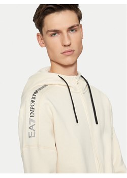 EA7 Emporio Armani Bluza 6DPM14 PJVTZ 1713 Beżowy Regular Fit ze sklepu MODIVO w kategorii Bluzy męskie - zdjęcie 182602247