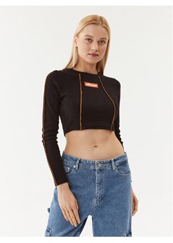 Ellesse Bluzka Contenti SGP15929 Czarny Slim Fit ze sklepu MODIVO w kategorii Bluzki damskie - zdjęcie 182602339