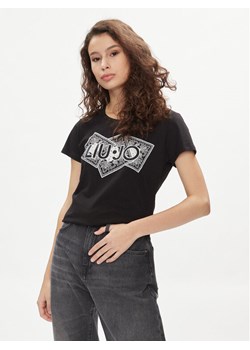 Liu Jo T-Shirt MA4340 JS923 Czarny Regular Fit ze sklepu MODIVO w kategorii Bluzki damskie - zdjęcie 182602347