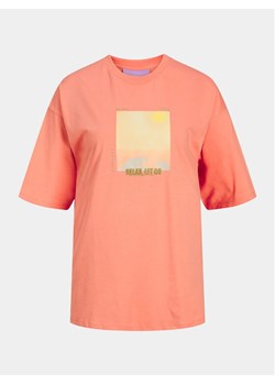 JJXX T-Shirt Paige 12252311 Różowy Regular Fit ze sklepu MODIVO w kategorii Bluzki damskie - zdjęcie 182602386