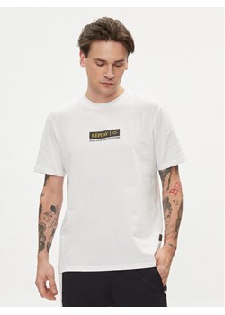 Replay T-Shirt M6755.000.2660 Biały Regular Fit ze sklepu MODIVO w kategorii T-shirty męskie - zdjęcie 182602416