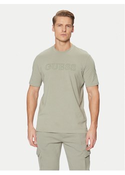 Guess T-Shirt Z2YI11 J1314 Zielony Regular Fit ze sklepu MODIVO w kategorii T-shirty męskie - zdjęcie 182602455