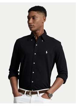 Polo Ralph Lauren Koszula Pique 710654408 Czarny Regular Fit ze sklepu MODIVO w kategorii Koszule męskie - zdjęcie 182602459