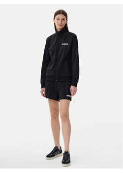 adidas Komplet bluza i szorty sportowe Essentials Linear JD5432 Czarny Regular Fit ze sklepu MODIVO w kategorii Dresy damskie - zdjęcie 182602655