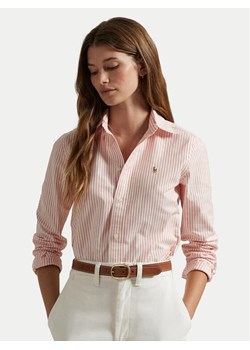 Polo Ralph Lauren Koszula 211941508005 Różowy Slim Fit ze sklepu MODIVO w kategorii Koszule damskie - zdjęcie 182602666