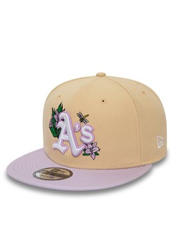 New Era Czapka z daszkiem Mlb Floral 950 Athletics 60503502 Beżowy ze sklepu MODIVO w kategorii Czapki z daszkiem damskie - zdjęcie 182602865
