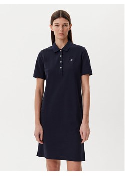 Gant Sukienka codzienna Shield 4201529 Granatowy Regular Fit ze sklepu MODIVO w kategorii Sukienki - zdjęcie 182602879