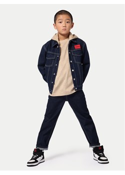 Hugo Kurtka jeansowa G00158 M Granatowy Regular Fit ze sklepu MODIVO w kategorii Kurtki chłopięce - zdjęcie 182603037